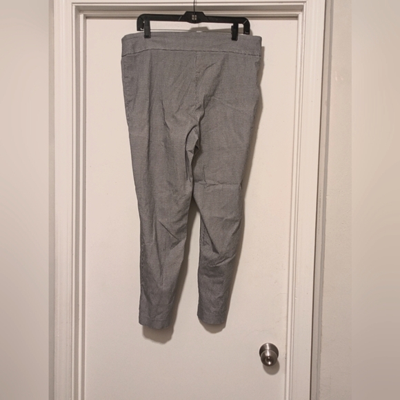 Houndstooth Black & White Trousers Pants - Picture 2 of 4